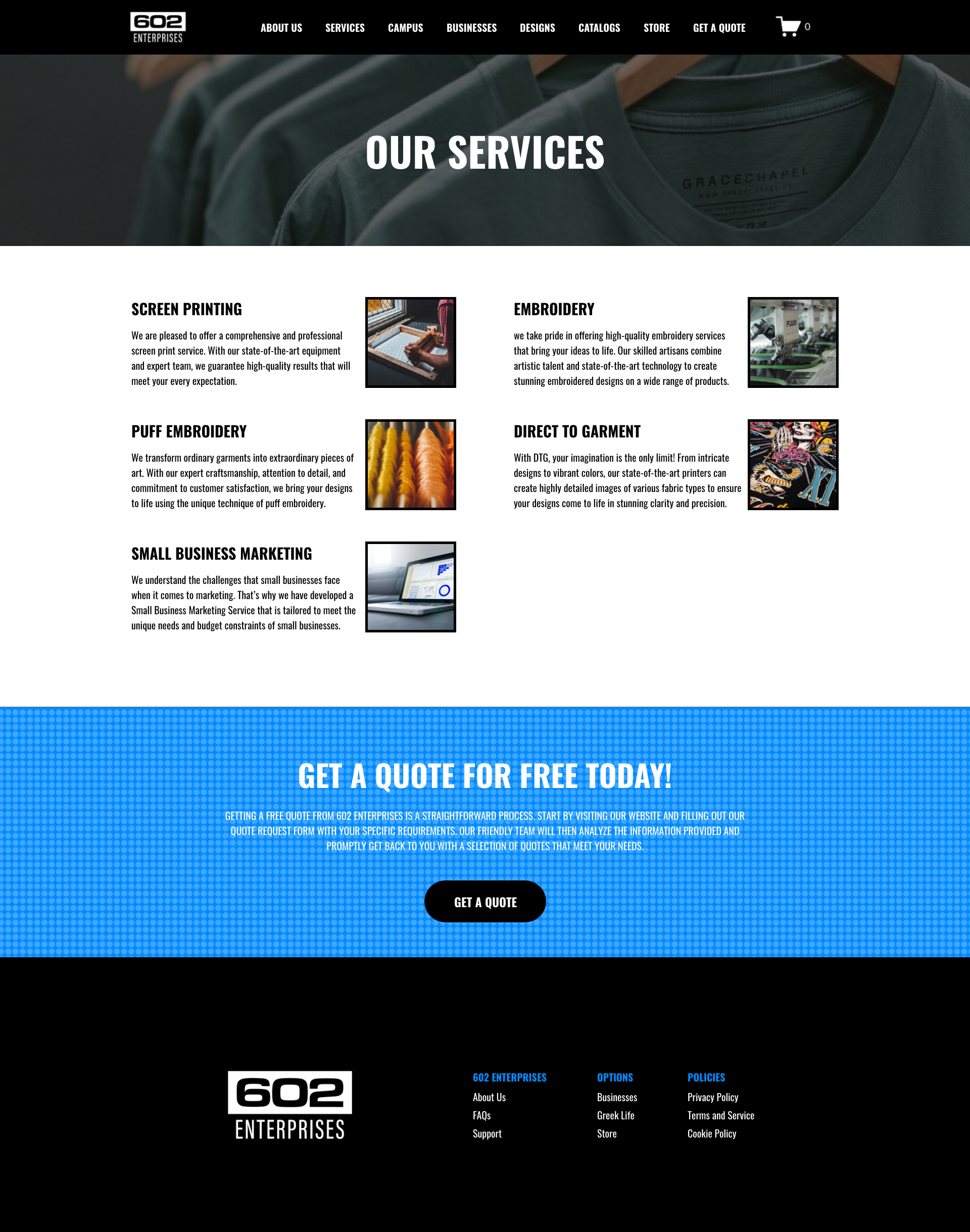 Service Page